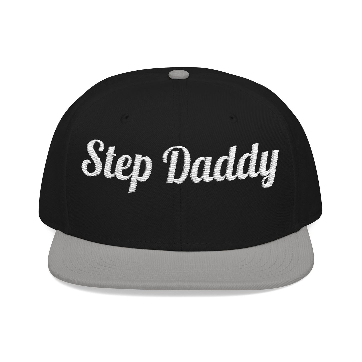 Step Daddy Embroidered Snapback Cap - Trendy Cap for Dads, Perfect Gift for Fathers Day, Casual Wear, Street Style