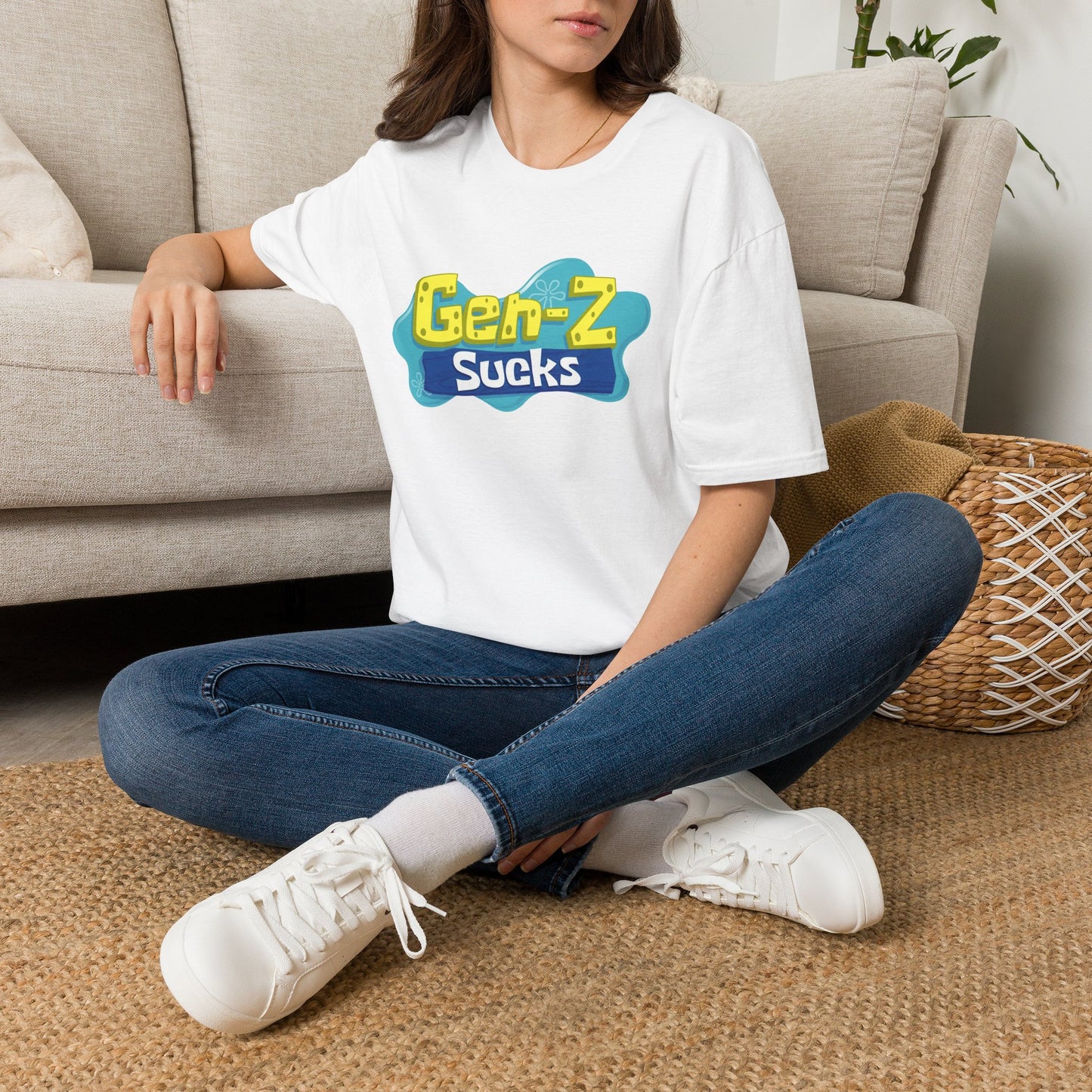 "Gen-Z Sucks" Retro Pop Statement Tee