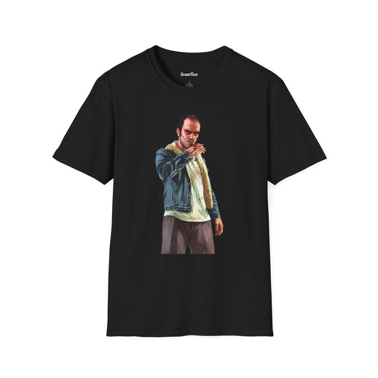 GTA Trevor Portrait T-Shirt — Video Game Character Graphic Tee