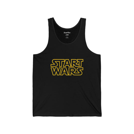 Tank Top — "Start Wars" Retro Sci‑Fi Logo Tank for Tech & Gamer Fans