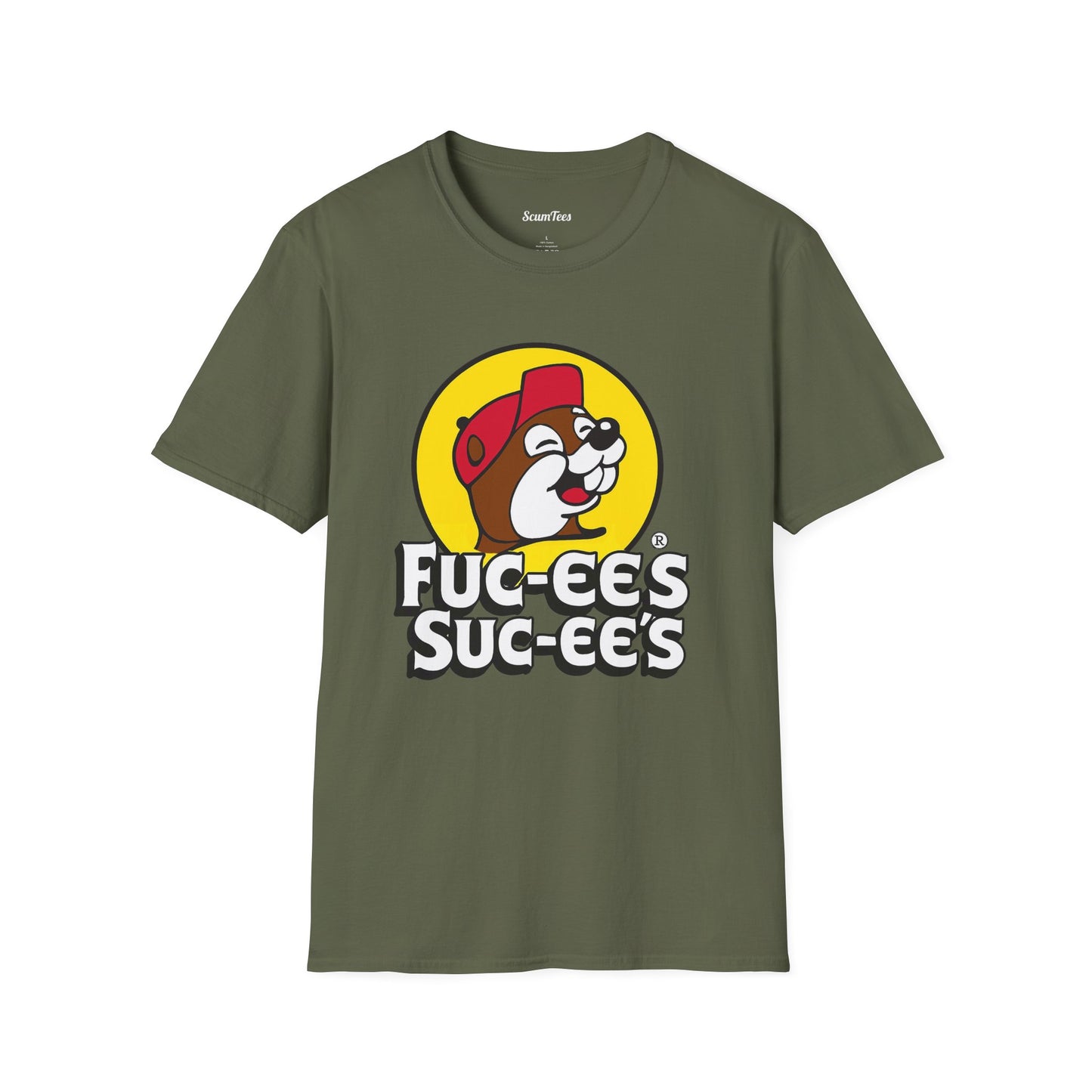 Funny Buc-ee’s Parody T-Shirt – "Fuc-ees Suc-ees" Logo Tee