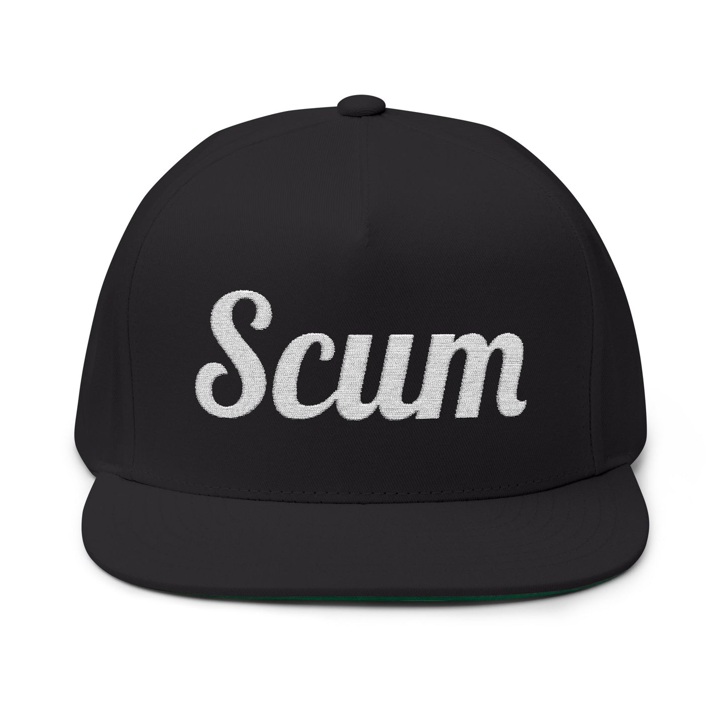 Scum Flat Bill Cap (Embroidery)