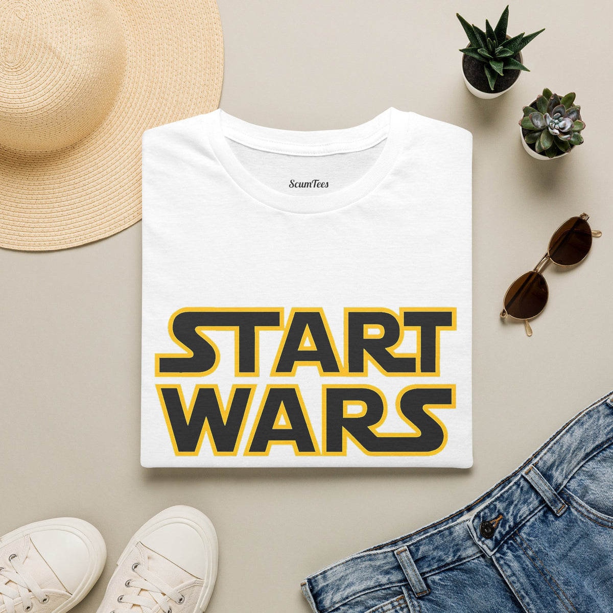 Start Wars T-Shirt — Funny Fitness Motivation Tee