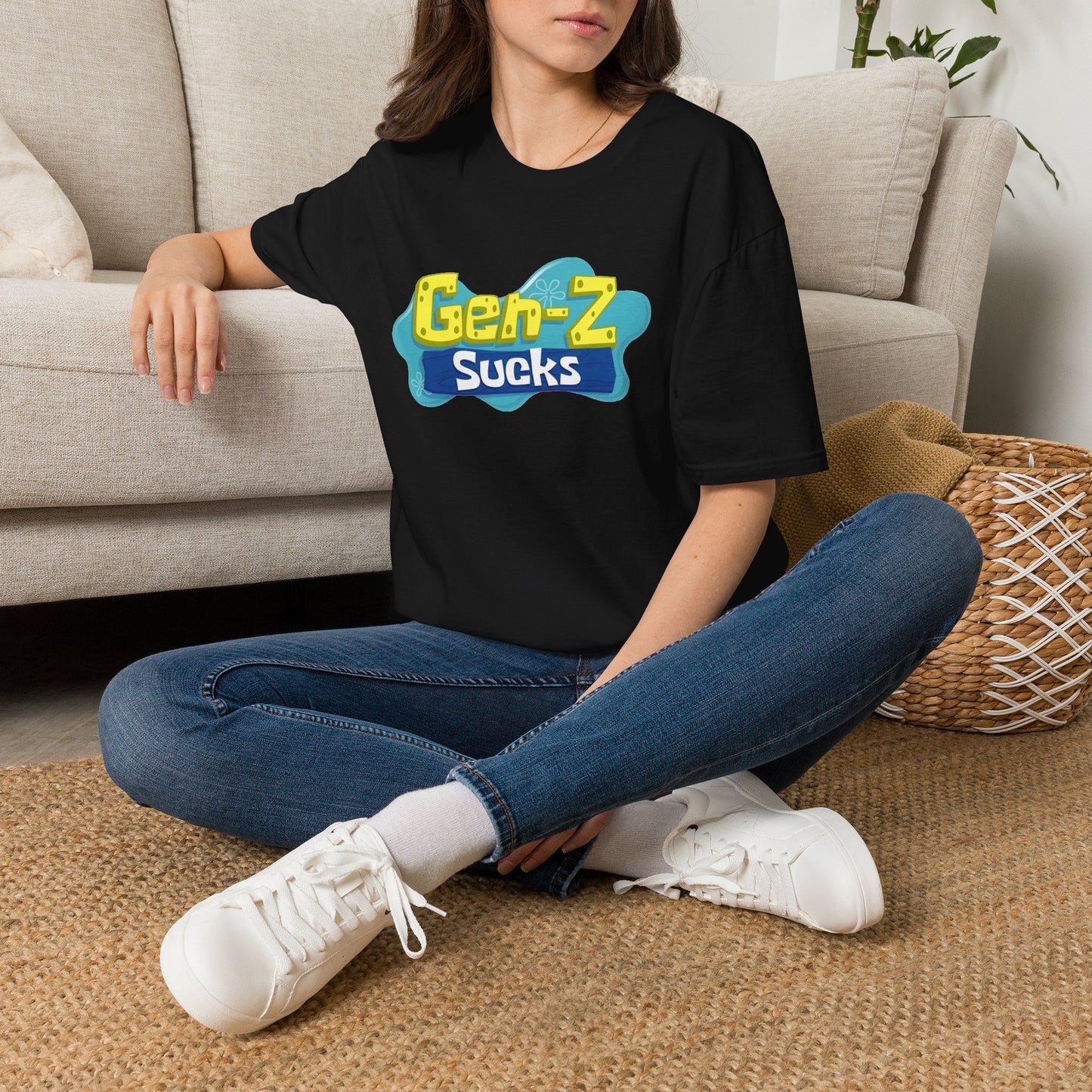 "Gen-Z Sucks" Retro Pop Statement Tee