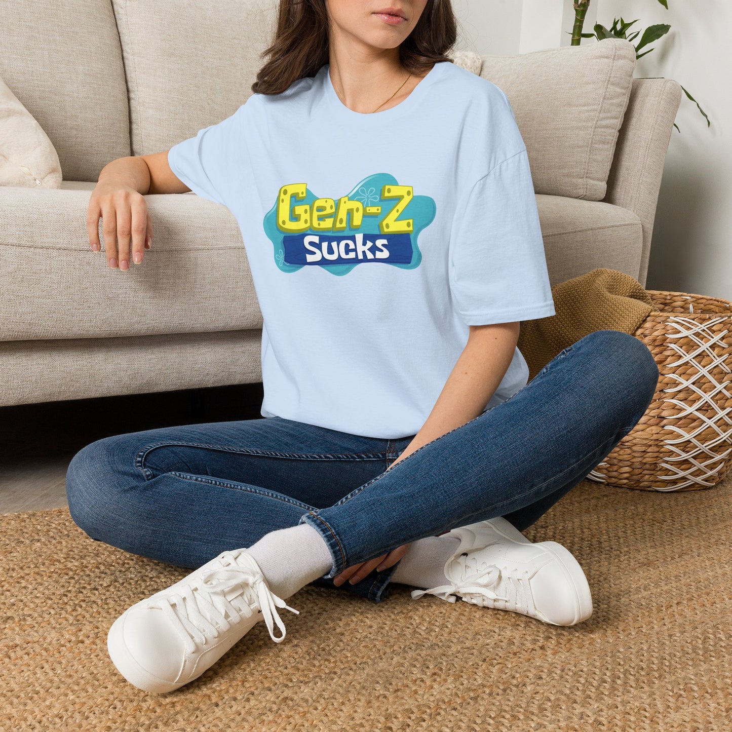 "Gen-Z Sucks" Retro Pop Statement Tee