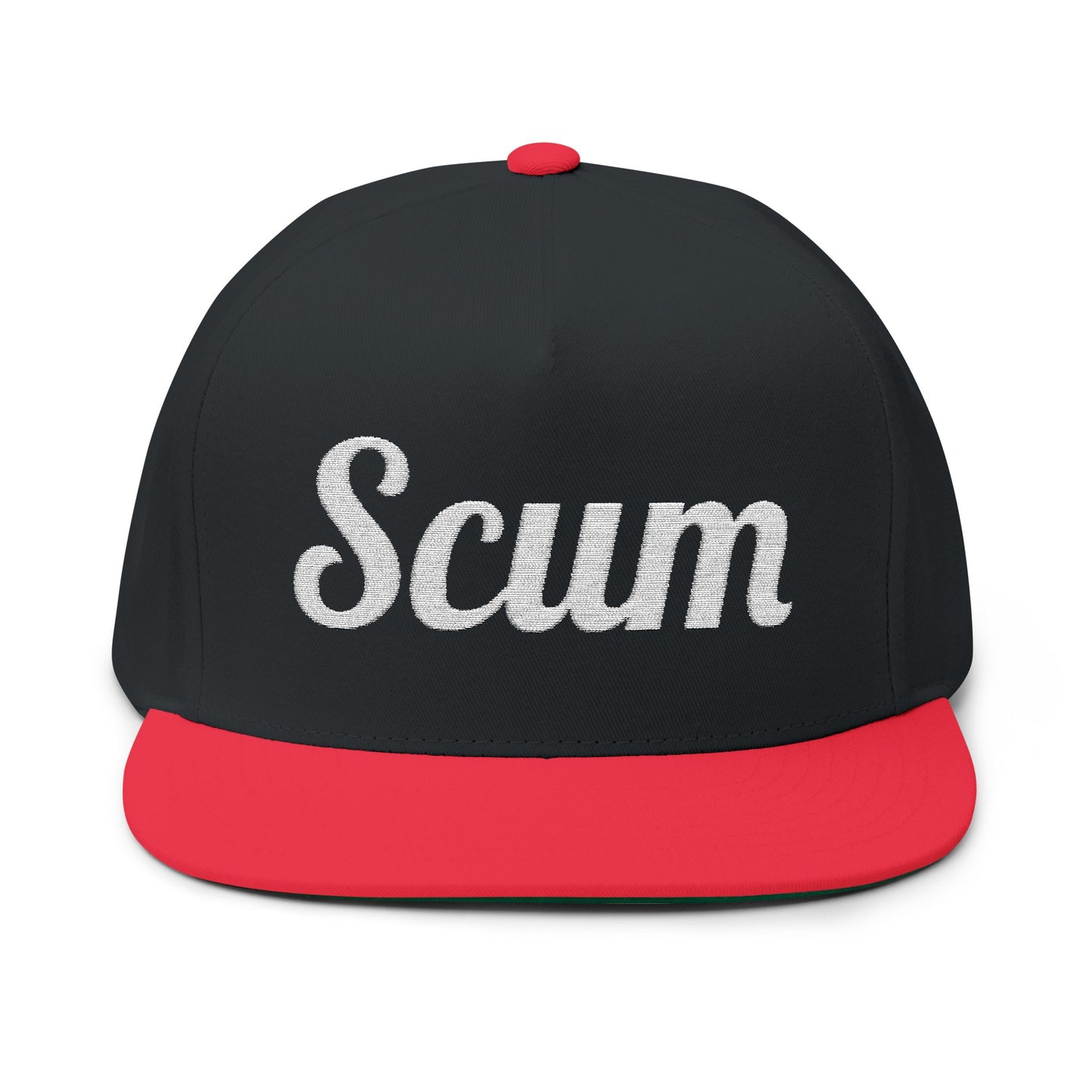 Scum Flat Bill Cap (Embroidery)