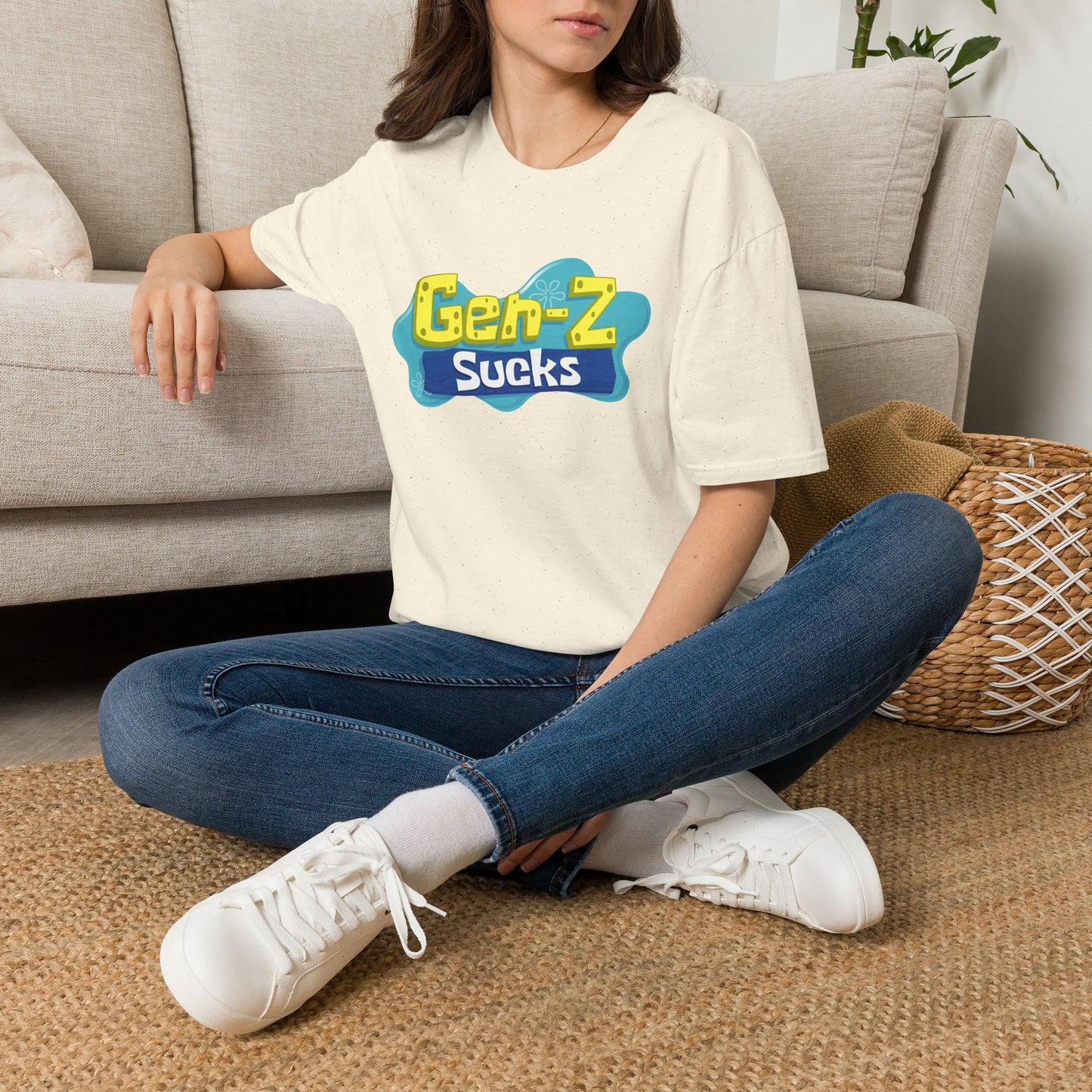 "Gen-Z Sucks" Retro Pop Statement Tee