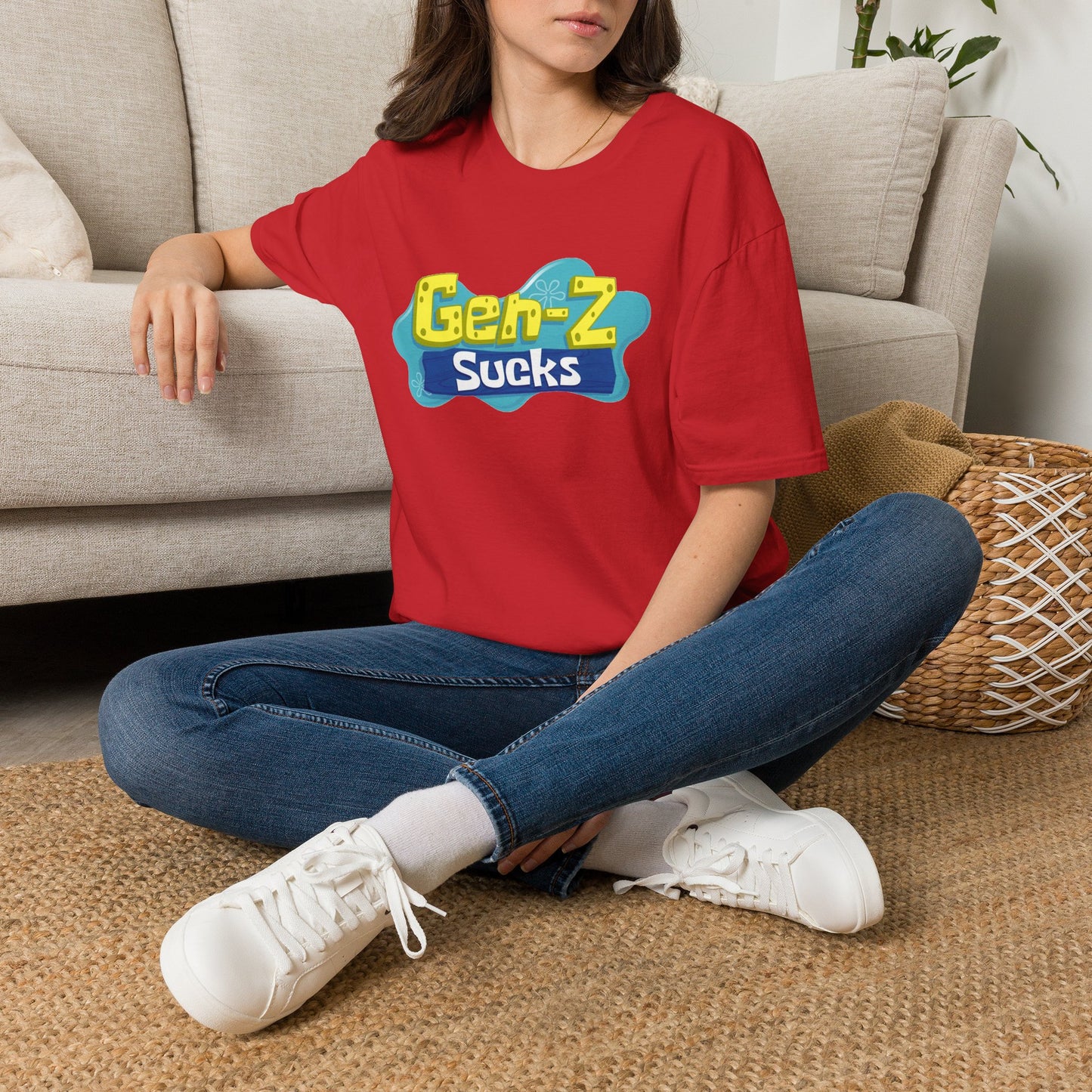 "Gen-Z Sucks" Retro Pop Statement Tee